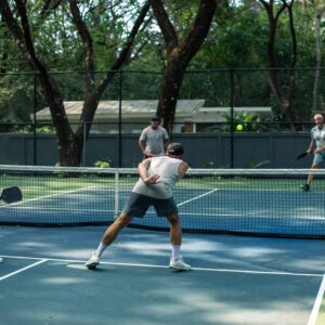People playing Pickle Ball